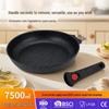 Non-stick Aluminum Alloy Steak and Pancake Pan with Induction-Compatible Detachable Handle