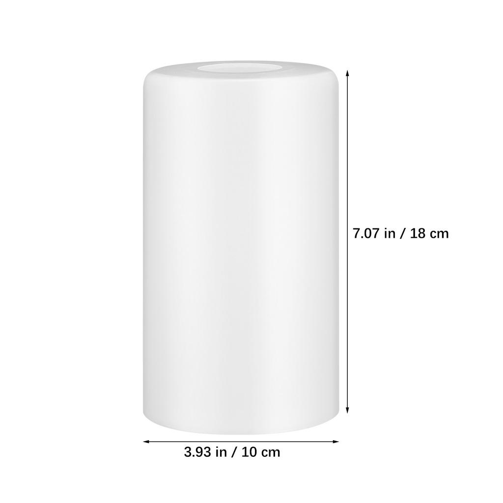 Cylinder Glass Lampshade Replacement Milky White Lamp Shade Ceiling Pendant Light Fixture Cover for Home Glasses Lamp Shade