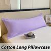 Solid Color Double Couple Body Pillowcase Long Pillow Case Sleeping Cotton Cover for Dakimakura Bed Sofa 48x150/48x180CM