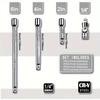 4pcs/set Steel Ratchet Wrench 1/4‘’ Extension Rod Socket Extension Bar  Connecting Rod Accessories