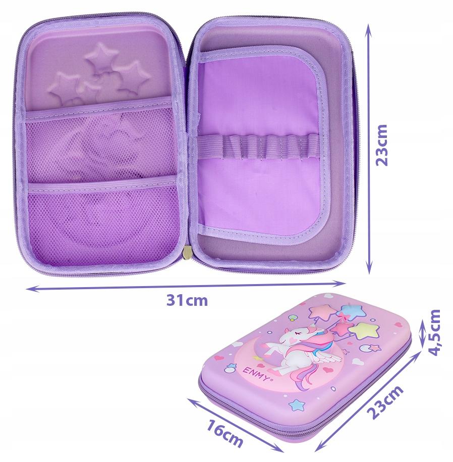[PACK][1] Large Expandable Unicorn Pencil Case Magical Unicorn 3D Z1073