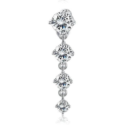 Bobisty 14G Belly Button Rings for Women Surgical Steel Navel Helix Piercing CZ Barbell Belly Button Rings Body Piercing Jewelry