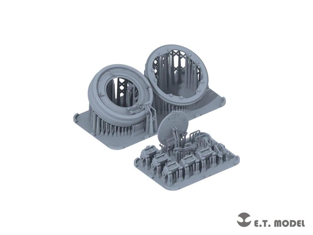 ET Model WWII Deutscher Tiger I Frühes Modell Schwerer Panzer Turm Plastikmodellbausatz Teile 1/35 (Universal) P35-351 (Panzer)