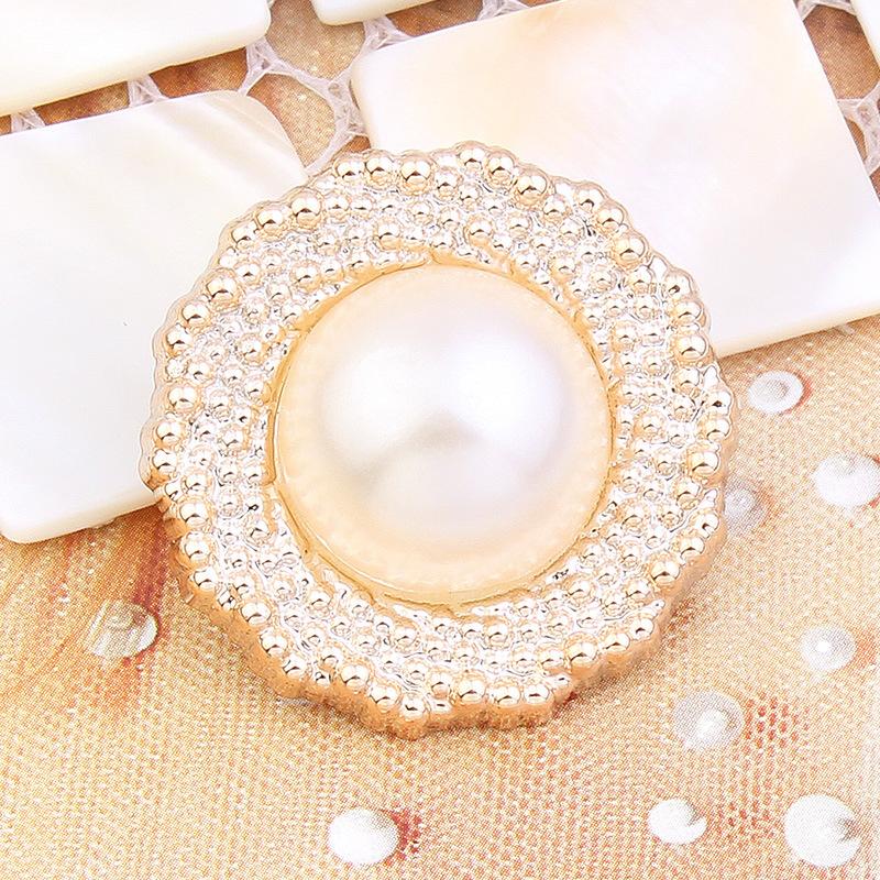 10Pcs Pearl Buttons Pajamas Coats Sweaters Women'S Round Versatile High-End Decorative Buttons Daquan Clothes Accessories