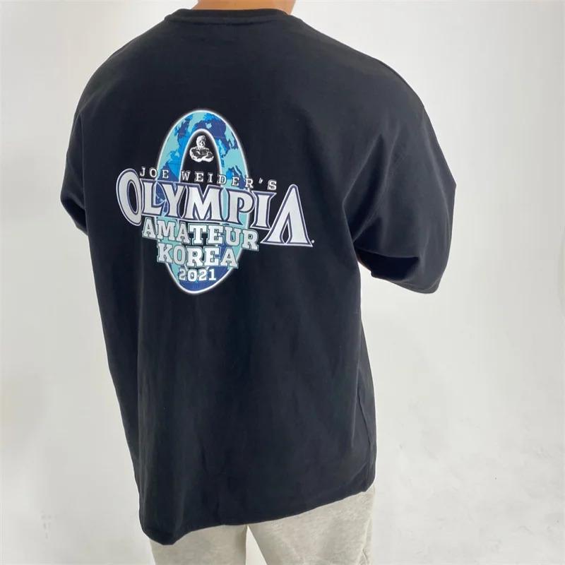 Fashion Women s T-shirt gyms T-shirt Men s Fashion short sleeve Tee Men S