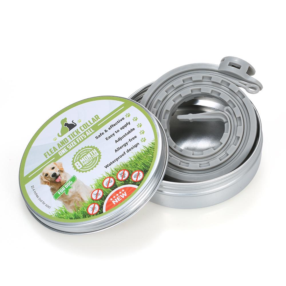 Dogs Flea and Tick Collar Treatment Prevention Natural Essential Oil Adjustable Waterproof 8 Months