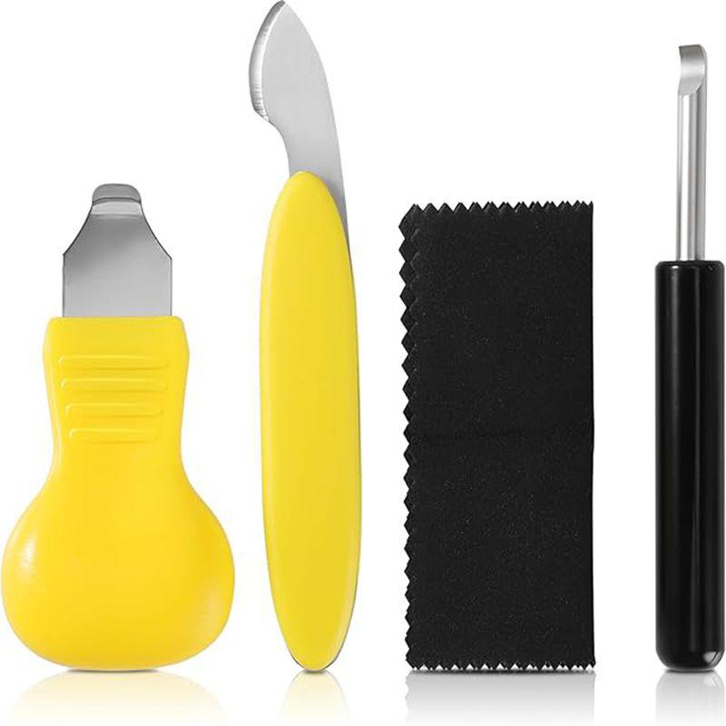 4-Piece Watch Repair Tool Set: Back Cover Opener & Battery Replacement Pry Tool