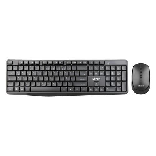 Clavier et souris sans fil - ULTRON - UMC300 - Noir - Allemand - 12 touches multimédias
