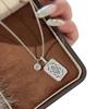Iris Flower Pendant Necklace With Gold Plating For Women