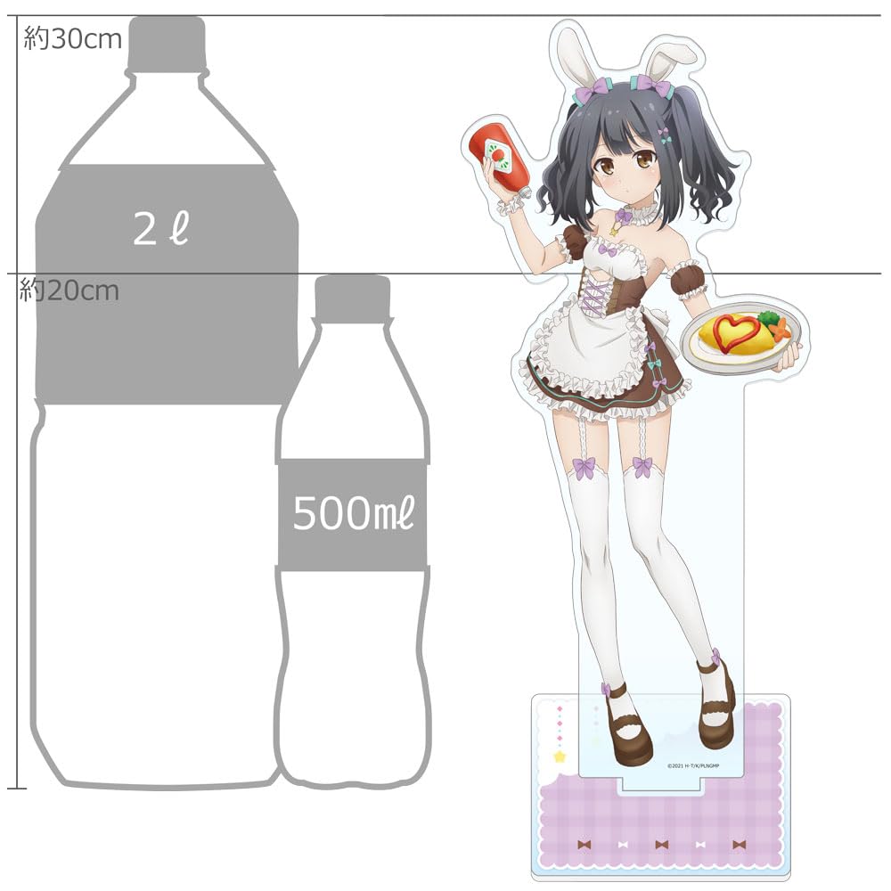 liner Licht Nameless Girl Original Large Acrylic Stand Height Thickness 5mm Key-th Fate/kaleid PrismaIllya (Miyu/Bunny Maid) 29-30cm