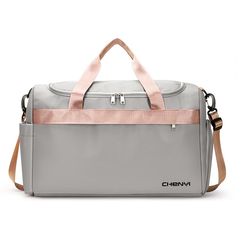 Fitness Bag Women's Wet and Dry Separation Sports Training Bag Shoe Position Large Capacity Travel Bag Can Be Set Tie Rod Luggage Bag Men