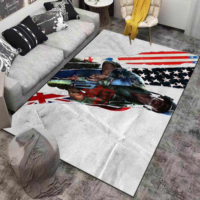 CS:GO game soldier printed carpet can be used as a non-slip game mat for living room and bedroom sofas