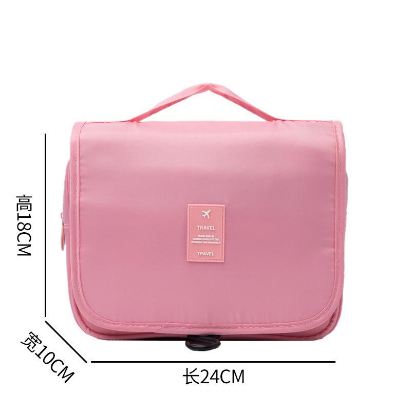 Travel Hanging Hook Wash Bag Large Capacity Foldable Cosmetic Bag Multifunctional Storage Portable Handbag