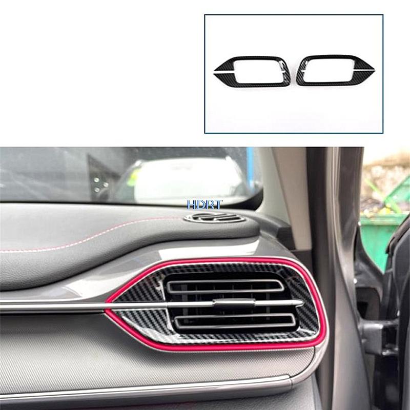 For BYD Destroyer 05/Chaser 05/Chazor/King DM-i  + Car Carbon Fiber Interior Gear Window Control Panel Air Vent Outlet Cover 6