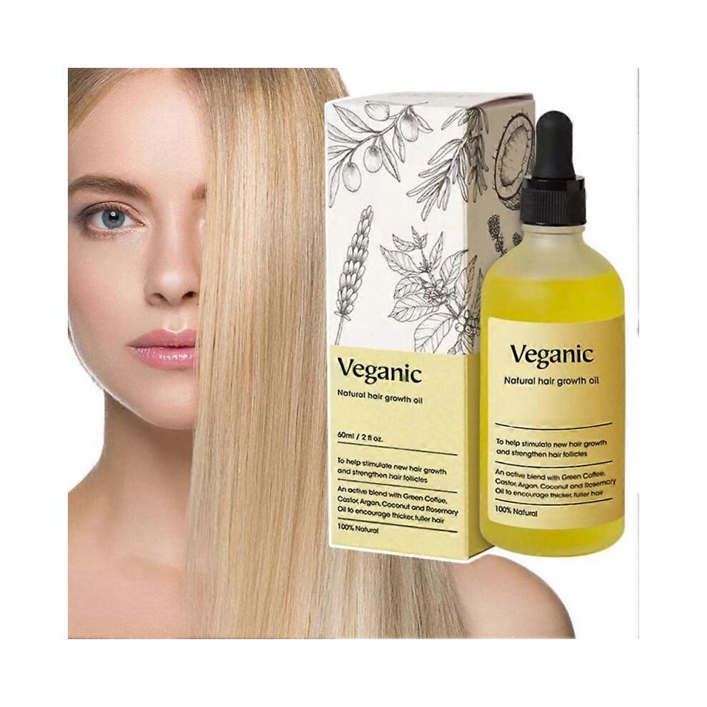 (1pcs) Veganic Hair Growth Oil with Rosemary - Deep Nourishing Formula for Hair Loss Prevention | Promote Healthy Hair Growth for All Skin Types