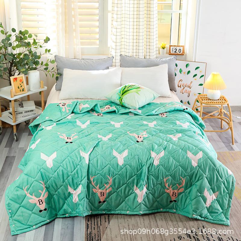Summer Cool Quilt Double Klimatizační přikrývka Praná Bavlněná přikrývka Studentská jednolůžková letní kolej Jarní a podzimní přikrývka