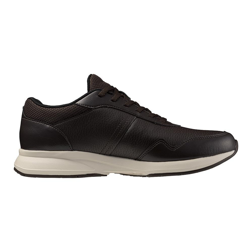 Mizuno Walking Casual Dark Size 3E ME-NS Men's Shoes, Sneakers, Business, Commuting, Travel, Black, Brown, Beige, Brown, 26.0 cm,