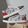 Punk Stil Motorrad Freizeitschuhe Handgemacht Street Herren Sneaker Schnürschuhe Outdoor Skateboard Schuhe Männlich Tennisschuh Laufschuh