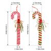 Cartoon Hanging Candy Cane Ornaments Funny Plush Cane Candy Candy Christmas Cane  Party Favors