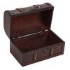 R_planning Retro Schatzkiste, Antike Holz-Aufbewahrungsbox, Gewölbt mit Griffen