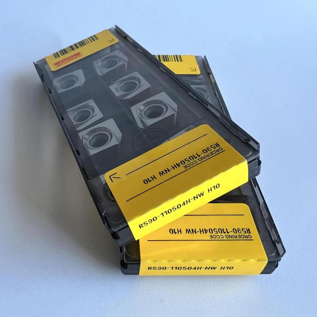 Original Sandvik / R590-110504H-NW H10 / CNC lathe carbide blade 10 PCS
