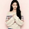 Retro Color-blocking Jacquard Sweater Women's Autumn New Loose and Laid-back Style One-shoulder Knitted Sweater Coat