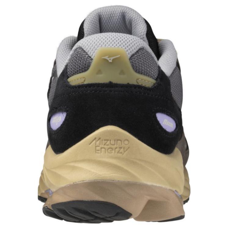 Mizuno Wave Rider Quiet Shade Magnet Unisex Sneakers Grey Black D1GA330914