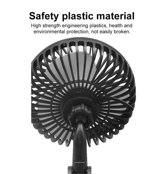 Univerzální 12V/24V přísavkový jednohlavý ventilátor do auta se třemi rychlostmi větru a USB