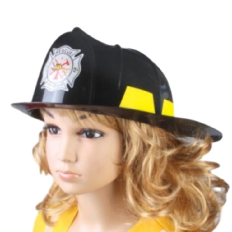 Fireman Fighter Helmet Hat Firefighter Costume Halloween Dress Up Props for Kids