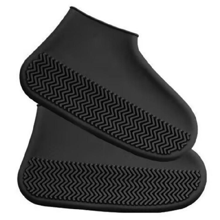 Collapsible Anti Slip Rain Shoe Covers Reusable Silicone Design Full Coverage Shoe Protectors For Hiking Daily Use