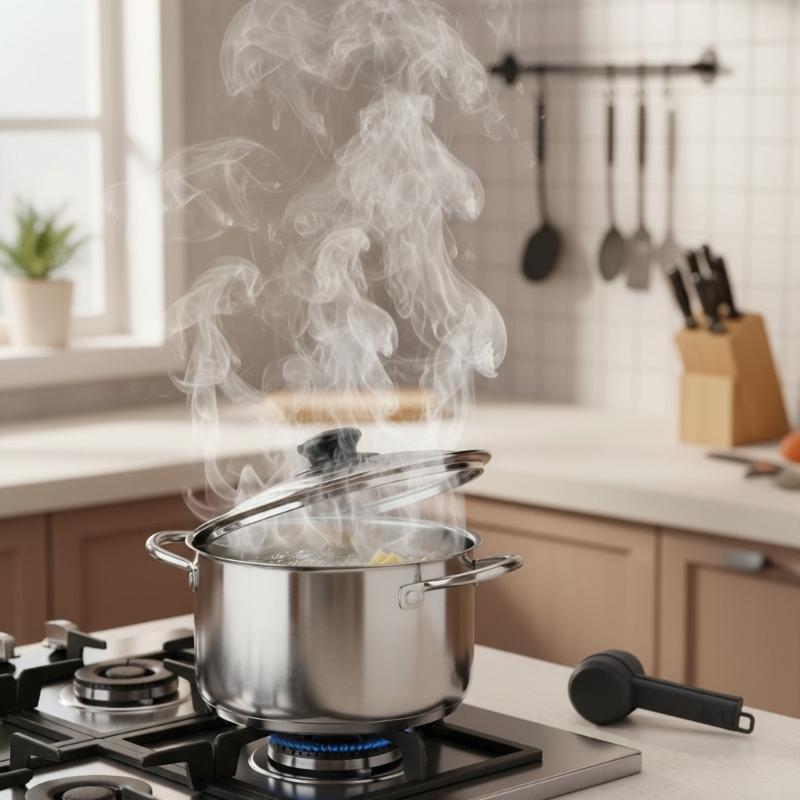 Practical Kitchen Steam Redirector Prevents Heat Damage To Wall Cabinets Surfaces Cookware Steam Diverter