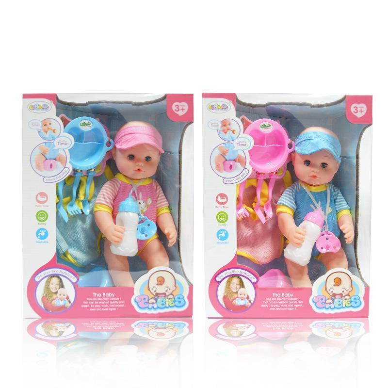 

NPK Реалистичная силиконовая кукла «пей и пи» виниловая, реалистичная для девочки и мальчика розовый