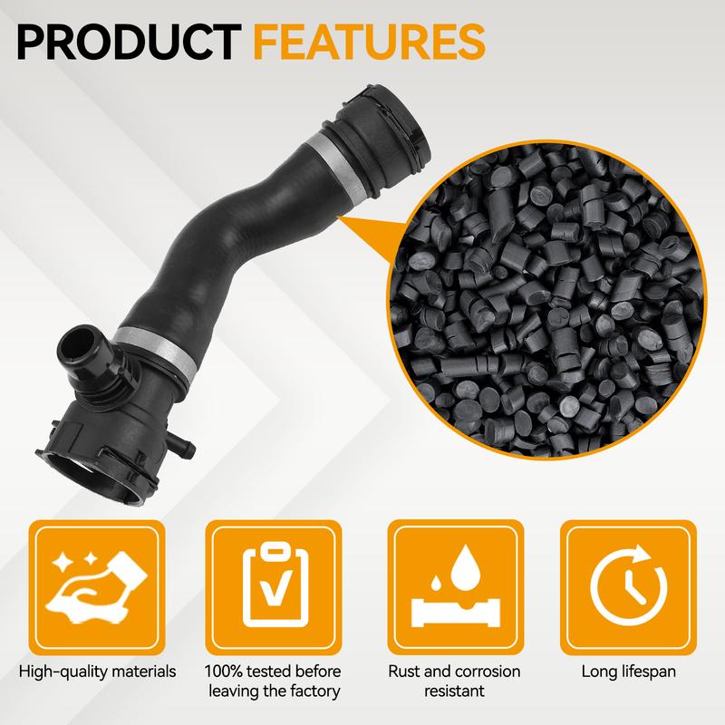 17127531579 Car Radiator Hose Upper Engine Coolant Water Pipe Fit For BMW E82 E88 125i 128i 130i E90 E91 E92 E92 325 328 330 Z4