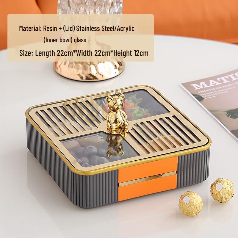 Light Luxury Multi-layer Dried Fruit and Candy Tray