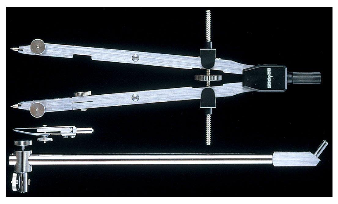 

Drapas German-style Interchangeable Large Spring Compass, Set of 3, 02081