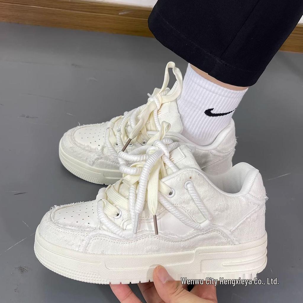 Men's 2025 Casual Sneakers: Summer Campus White Shoes, Couple Style, Thick Sole German Trainers