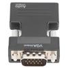 HD Multimedia Interface Female To VGA Male Converter with 3.5mm Audio Cable for Laptops PCs Monitors