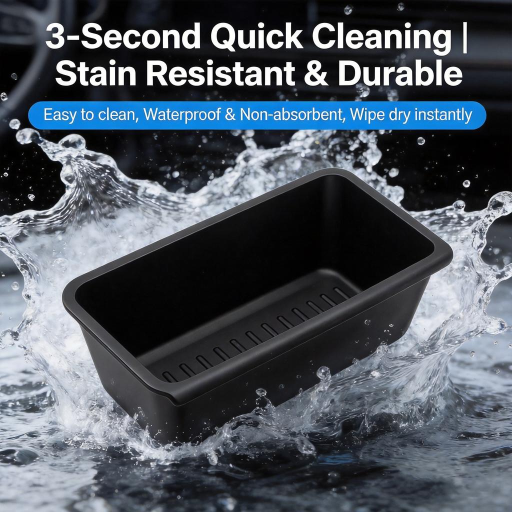 For New Tesla Model Y Juniper 2025 Seats Under Seat Drawer TPE Storage Box Seats Drawer TPE Hidden Storage Tray Car Organizer