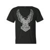 T-shirt Harley-Davidsonw pour homme Graphique Aigle T-shirt à manches courtes Noir 30296656
