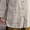 Johnature Women Vintage Stand Shirts Solid Color Long Sleeve Tops Spring Button Pockets Loose Women Shirts
