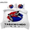 Sports Duvet Cover Set Taekwondo Defense Techniques Sport Practice Bedding Aikido Karate Judo Queen King Polyester Quilt Cover