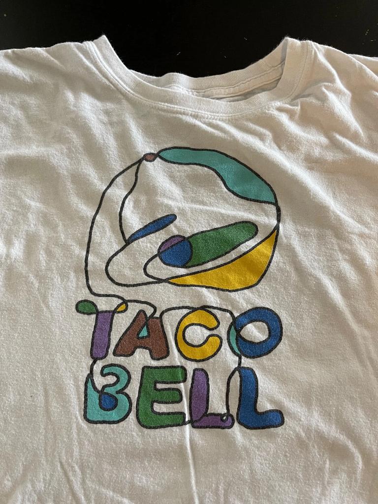 Taco Bell Modern Artistiek Grafisch 100% Katoen T-shirt Heren T-shirts Top, Maat: Medium