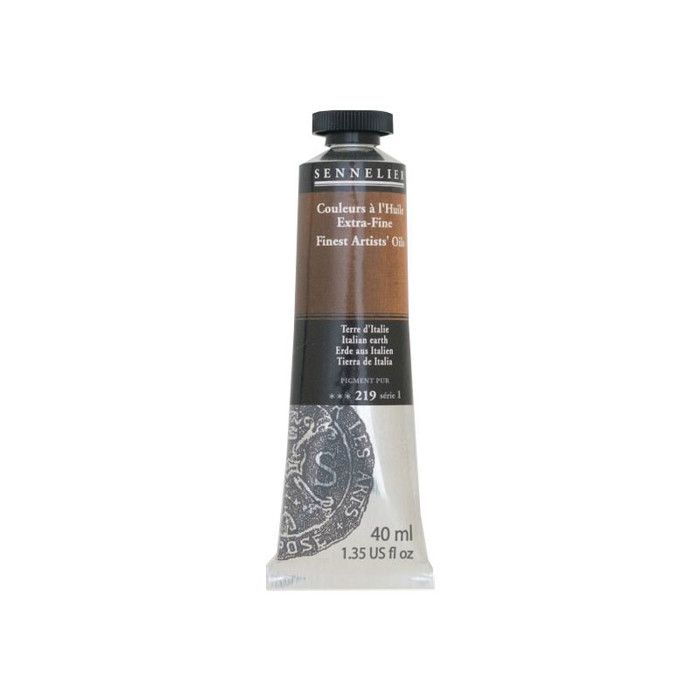 Peinture à l'huile - Sennelier - Terre italienne - 40ml - Marron - Avancé