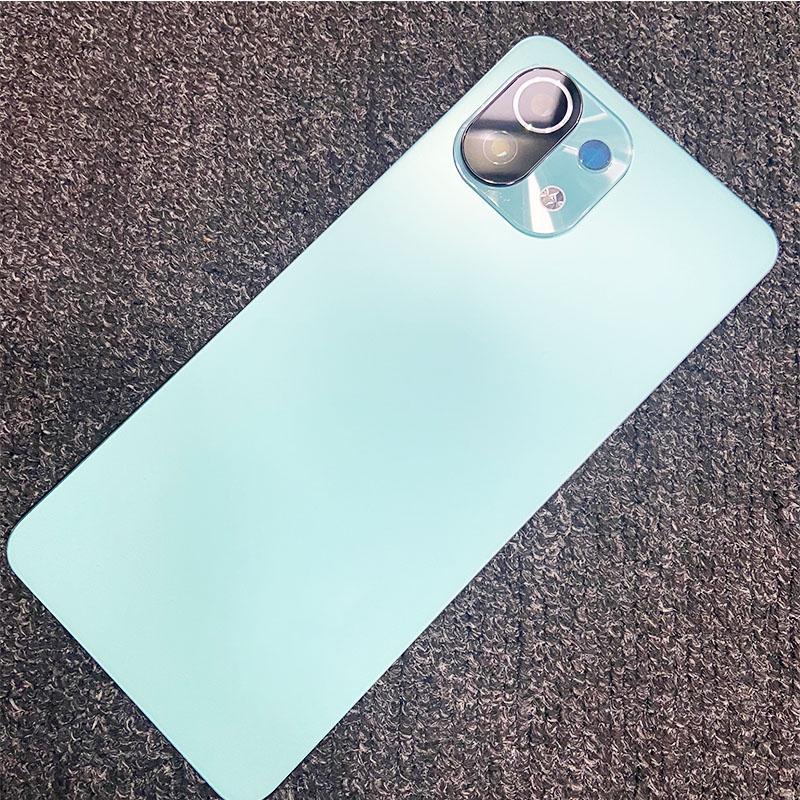 Für Xiaomi Mi 11 Lite Zurück Glas Panel Hinten Tür Gehäuse Mit Kamera Objektiv Für Xiaomi Mi11 Lite 4G 5G