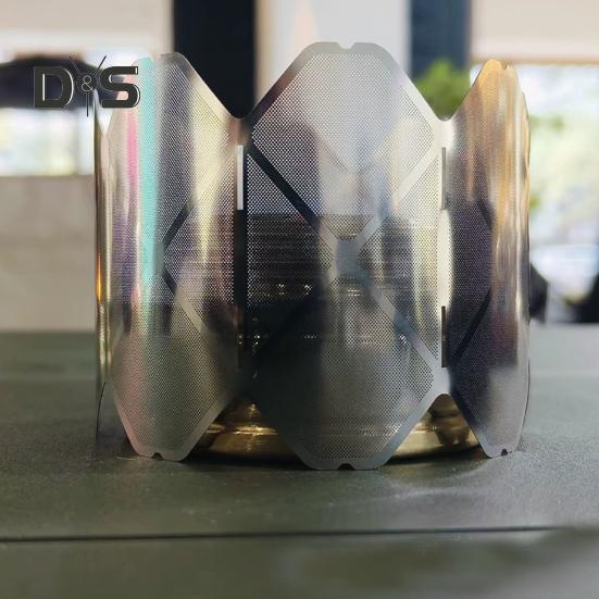 Kuchenka kempingowa Osłona przeciwwiatrowa Ultralekki Stojak ze stali nierdzewnej na kuchenkę alkoholową Osłona przeciwwiatrowa Wielofunkcyjna Pokrywa lampy na kemping na zewnątrz, wędrówki