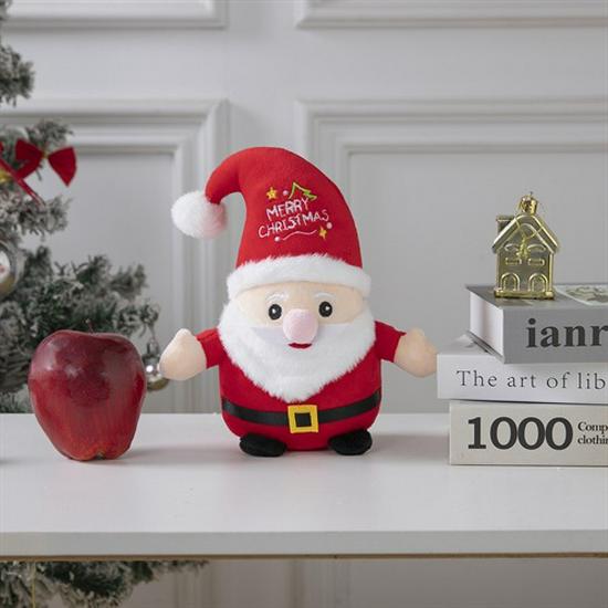 Santa Claus Red Short Plush Unisex Bear Doll