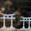 Artificial Sandstone Simulation Torii Grey Miniature Shrine Shinto Mini Japanese Torii Gate  Toy