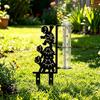 Rustproof Outdoor Glass Tube Rain Gauge Removable Garden Stake Rain Water Collector  Outdoor Garden