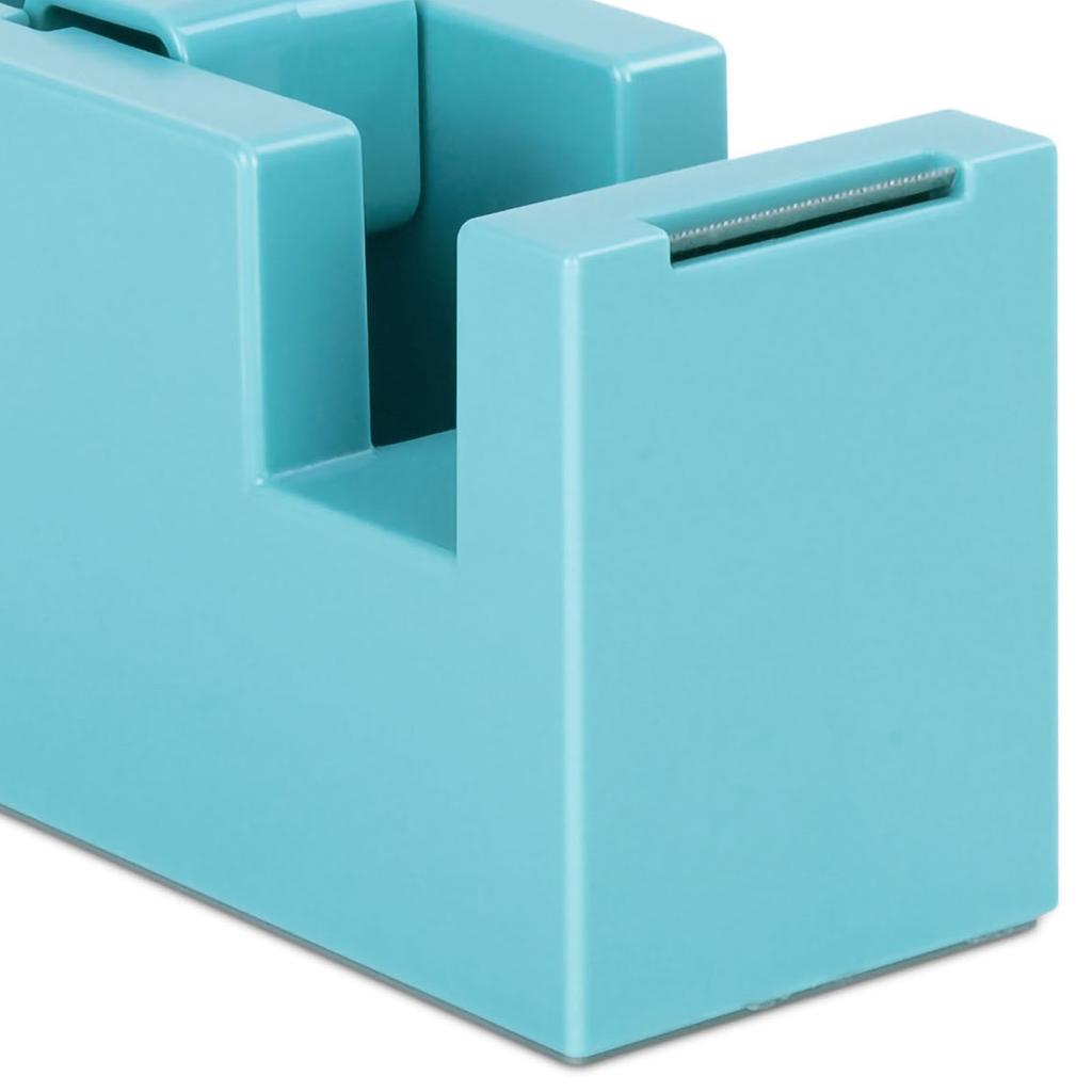 Tape Dispenser Simple Style Portable ABS Resin Desktop Tape Dispenser for Office School Light Blue