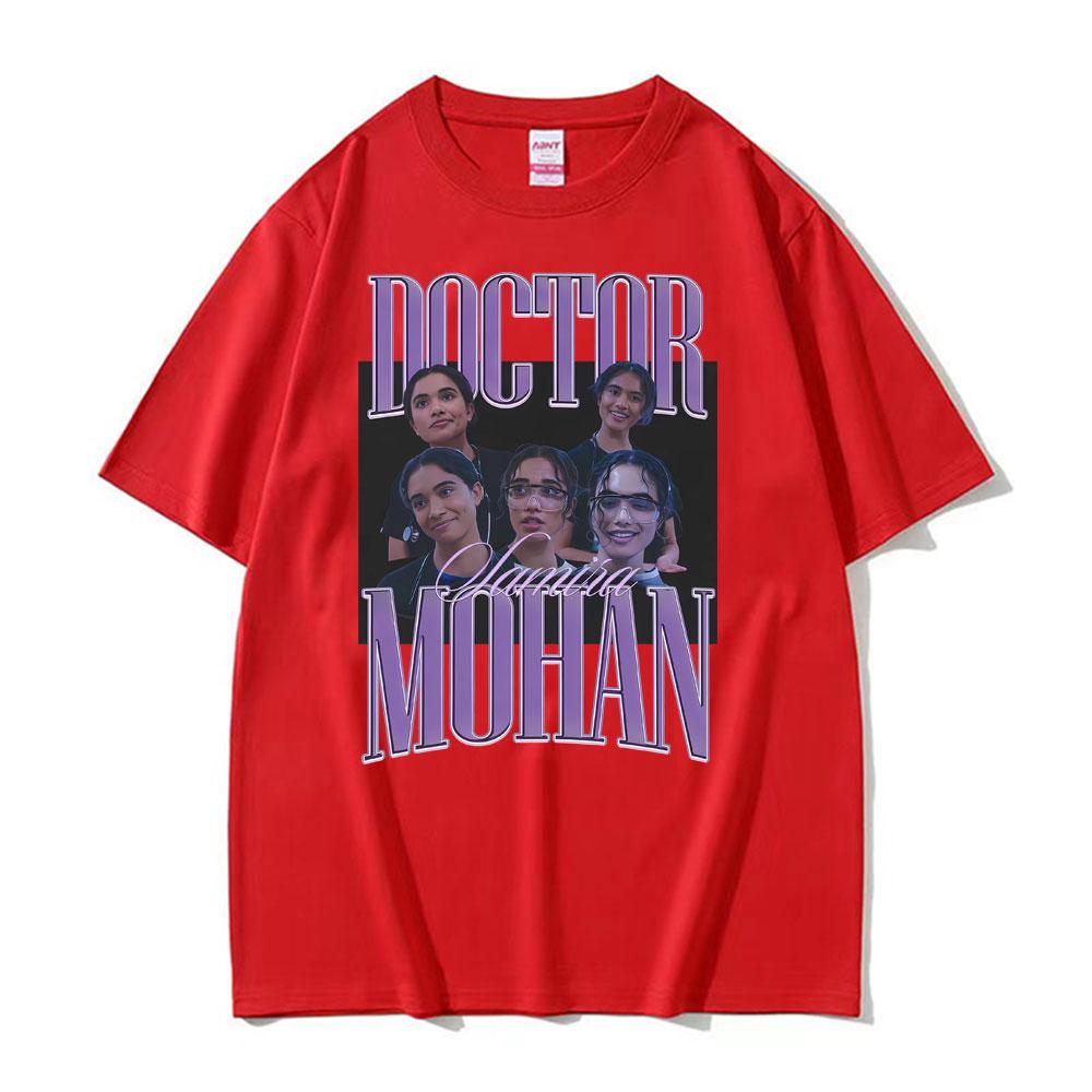 Dr Trinity Santos Vintage Girl Dinner Print T-Shirt Unisex Mode Vintage Kurzarm-T-Shirt Unisex Sommer Oversized T-Shirts